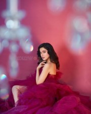 Actress Divya Khosla in a Red Dress Photoshoot Pictures 04