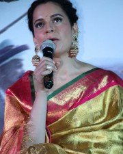 Actress Kangana Ranaut At Manikarnika Movie Trailer Launch Pictures