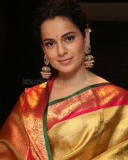 Actress Kangana Ranaut At Manikarnika Movie Trailer Launch Pictures