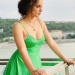 Kangana Ranaut 6 Actress Kangana Ranaut in Green Dress Photoshoot Stills