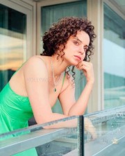 Actress Kangana Ranaut in Green Dress Photoshoot Stills