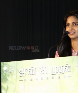 Actress Keerthi Pandian At Thumbaa Press Meet Pictures