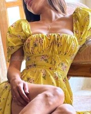 Actress Mouni Roy Sexy Yellow Dress Photoshoot Stills