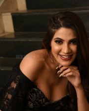 Nikki Tamboli 39 Actress Nikki Tamboli Spicy Photos At Chikati Gadhilo Chithakottudu Pre Release Event