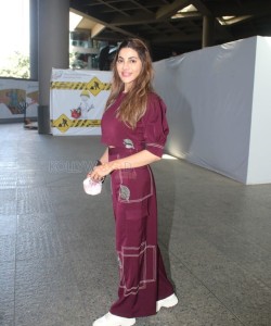 Actress Nikki Tamboli spotted at Airport Arrival Pictures