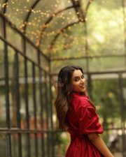 Alluring Actress Priyanka Mohan in a Red Puff Sleeve Mini Dress Photos 01 Alluring Actress Priyanka Mohan in a Red Puff Sleeve Mini Dress Photos 01
