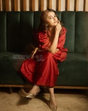 Alluring Actress Priyanka Mohan in a Red Puff Sleeve Mini Dress Photos 05 Alluring Actress Priyanka Mohan in a Red Puff Sleeve Mini Dress Photos 05