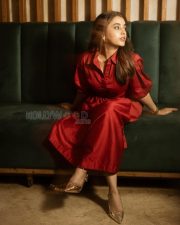 Alluring Actress Priyanka Mohan in a Red Puff Sleeve Mini Dress Photos 06 Alluring Actress Priyanka Mohan in a Red Puff Sleeve Mini Dress Photos 06