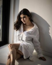 Alluring Mouni Roy in a White Shirt Pictures 01