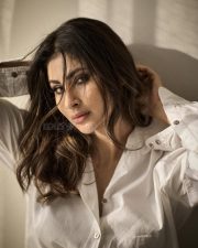 Alluring Mouni Roy in a White Shirt Pictures 02