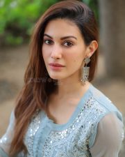 Any How Mitti Pao Actress Amyra Dastur in a Powder Blue Long Sleeved Kurta with Palazza Pants Photos 02