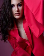 Bagheera Actress Amyra Dastur Red Dress Photos 02