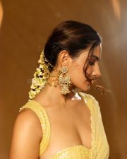 Beautiful Amyra Dastur in a Yellow Saree with a Yellow Metallic Sleeveless Blouse Photos 04 Beautiful Amyra Dastur in a Yellow Saree with a Yellow Metallic Sleeveless Blouse Photos 04