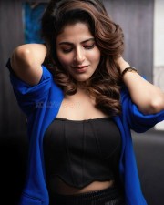 Beautiful Iswarya Menon in a Blue and Black Photoshoot Pictures 01 Beautiful Iswarya Menon in a Blue and Black Photoshoot Pictures 01