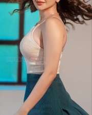 Beauty Doll Iswarya Menon in a Sleeveless Crop Top and Mini Skirt Photos 02