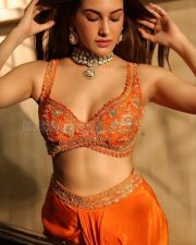 Bold Amyra Dastur in an Orange Lehenga Photos 01 Bold Amyra Dastur in an Orange Lehenga Photos 01