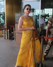 Bollywood Actress Kangana Ranaut spotted at Airport Departure Pictures