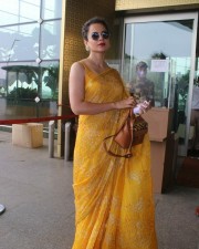 Bollywood Actress Kangana Ranaut spotted at Airport Departure Pictures