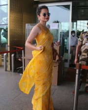 Bollywood Actress Kangana Ranaut spotted at Airport Departure Pictures