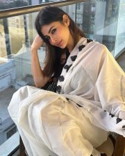 Bollywood Fashionista Mouni Roy in a White Saree with Black Blouse Pictures 02 Bollywood Fashionista Mouni Roy in a White Saree with Black Blouse Pictures 02