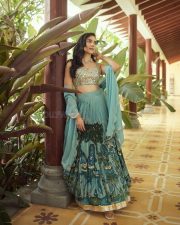 Captivating Ritu Varma in a Teal and Blue Lehenga Photos 01