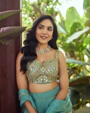Captivating Ritu Varma in a Teal and Blue Lehenga Photos 04