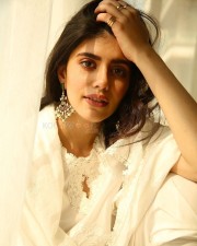 Cute Sanjana Sanghi in White Closeup Photos 01