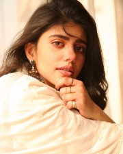 Cute Sanjana Sanghi in White Closeup Photos 02
