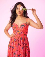 Dazzling Ritu Varma in Red Gown Photoshoot Stills 11