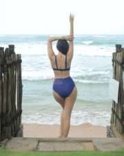 Dream Girl Amyra Dastur in a Blue Two Piece Bikini Photos 02
