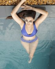 Dream Girl Amyra Dastur in a Blue Two Piece Bikini Photos 03