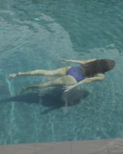 Dream Girl Amyra Dastur in a Blue Two Piece Bikini Photos 04