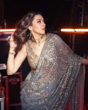 Elegant Hansika Motwani in a Rimple and Harpreet Embellished Saree with an Hand Embroidered Sleeveless Blouse Pictures 03 Elegant Hansika Motwani in a Rimple and Harpreet Embellished Saree with an Hand Embroidered Sleeveless Blouse Pictures 03