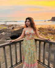 Enchanting Actress Iswarya Menon in a Mint Floral Crop Top and Maxi Skirt Photos 01 Enchanting Actress Iswarya Menon in a Mint Floral Crop Top and Maxi Skirt Photos 01