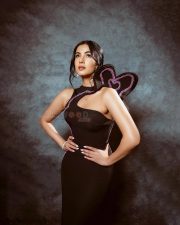 Gorgeous Sonal Chauhan in a Striking Black Dress Photos 01