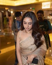 Graceful Actress Priyanka Arul Mohan in a Champagne Tissue Saree Photos 02 Graceful Actress Priyanka Arul Mohan in a Champagne Tissue Saree Photos 02