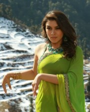 Hansika Green Saree Photos 01