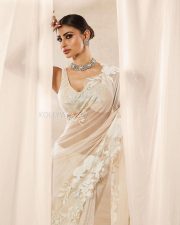 Hot Mouni Roy in a Transparent White Chiffon Saree Photos 04 Hot Mouni Roy in a Transparent White Chiffon Saree Photos 04