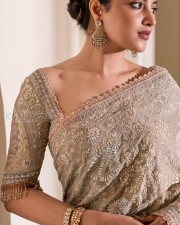 Lovely Priyanka Mohan in a Chikankari Saree Photos 01