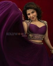 Majestic Actress Iswarya Menon in a Purple Embroidered Lehenga Photos 01 Majestic Actress Iswarya Menon in a Purple Embroidered Lehenga Photos 01