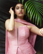 Rosy Actress Priyanka Mohan in a Pink Ruched Gown Photos 02 Rosy Actress Priyanka Mohan in a Pink Ruched Gown Photos 02