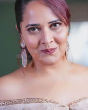 Spicy Anasuya Bharadwaj in Off Shoulder Cream Top Photos 03