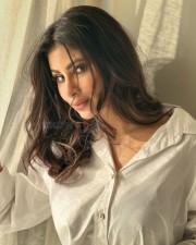 Stunning Mouni Roy in a Loose White Shirt Photoshoot Pictures 02