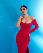 Stunning Mouni Roy in a Red Mermaid Dress Pictures 01
