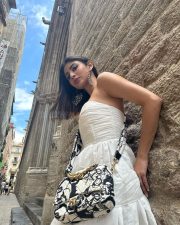 Stunning Mouni Roy in an Off Shoulder White Mini Dress Photos 04 Stunning Mouni Roy in an Off Shoulder White Mini Dress Photos 04