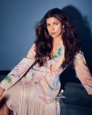 Stunning Nimrat Kaur in a Birch Printed Blazer and Hanami Fringe Skirt Pictures 03