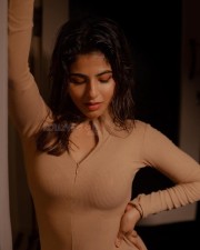 Tempting Iswarya Menon in a V Neck Dress Photos 02