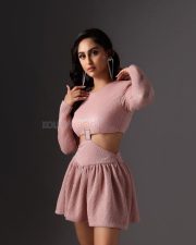 Visfot Actress Krystle Dsouza in a Sexy Short Cutout Dress Photos 01