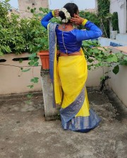Chepala Katha Fame Meghana Chowdary Latest Dussehra Festival Stills