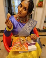 Chepala Katha Fame Meghana Chowdary Latest Dussehra Festival Stills